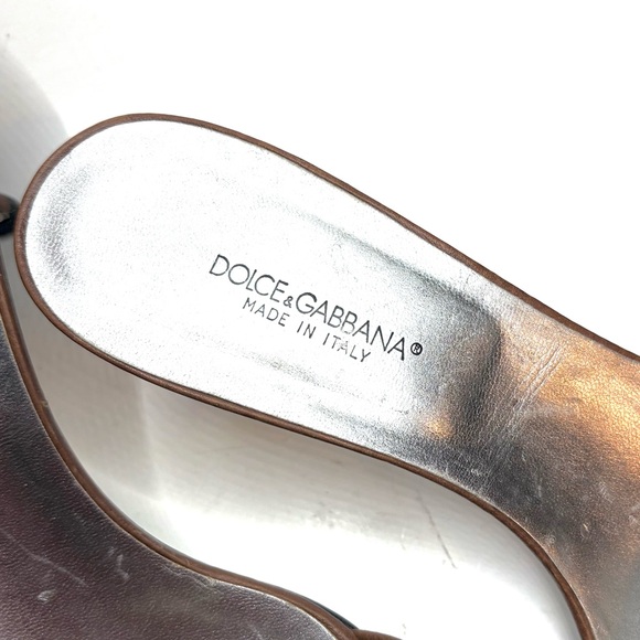 Dolce & Gabbana Open Toe Kitten Heels | 38.5 - Picture 3 of 11